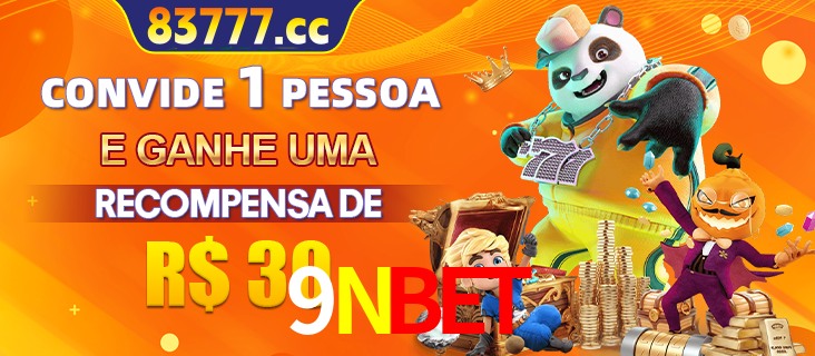 Banner institucional da 9NBET sobre parceria de marcas e criação de uma marca de excelência, apresentando os mascotes de jogos populares como o Fortune Tiger.