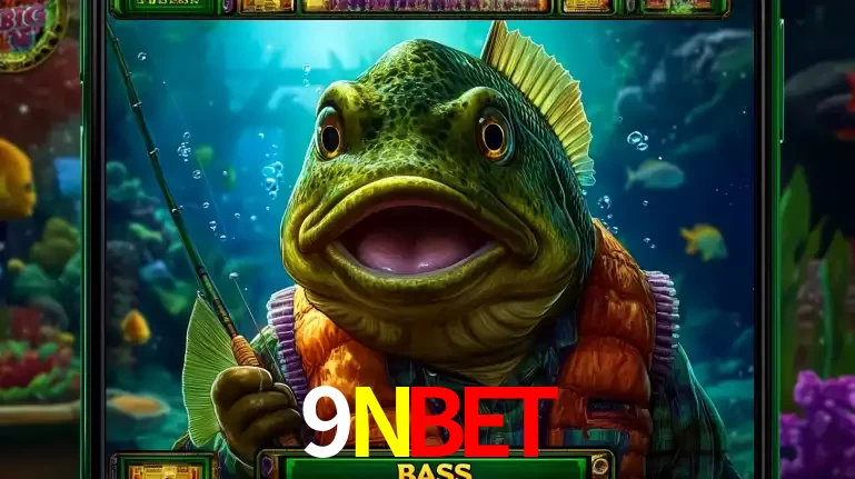 Personagem de peixe pescador do popular jogo de slot com tema de pescaria, uma das emocionantes opções de caça-níqueis para jogar e ganhar no cassino 9NBET.